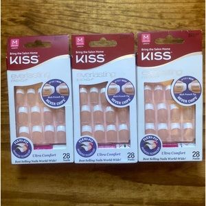 Bundle of 3! KISS Everlasting French Glue-On Nails